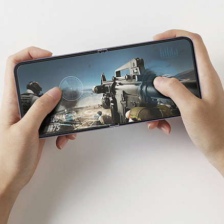 Пленка защитная Samsung Galaxy Z Flip 3 на весь экран Ringke ID прозрачная 2 шт.