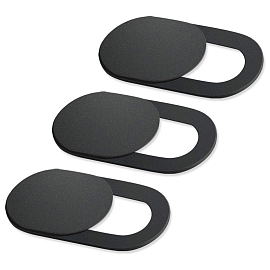 Защитная крышка для передней камеры телефона, планшета или ноутбука черная 3 шт.