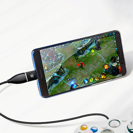 Переходник Type-C - USB (папа - мама) хост OTG Baseus Exquisite черный
