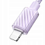 Кабель Type-C - Lightning для зарядки 1,2 м 3А 36W плетеный McDodo CA-3662 (быстрая зарядка PD) фиолетовый