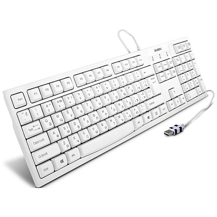 Клавиатура Sven KB-S300 белая