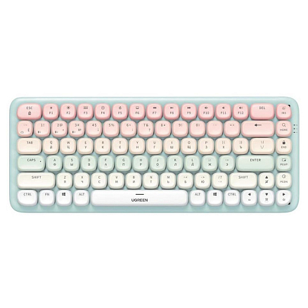 Клавиатура беспроводная Bluetooth Ugreen Fun KU101-15227 механическая с подсветкой розовая