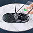 Беспроводная зарядка 2-в-1 для телефона и AirPods Baseus Simple (быстрая зарядка) прозрачная