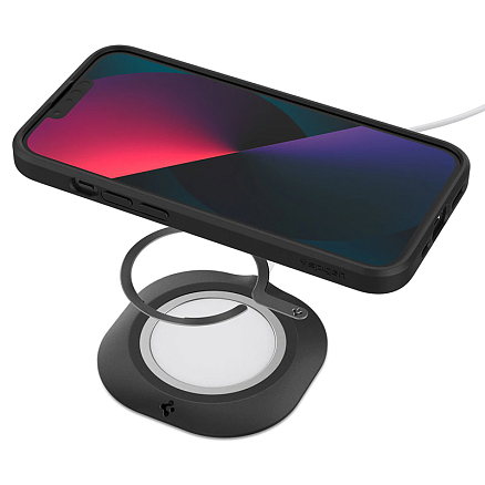 Наклейка на телефон для магнитного держателя MagSafe Spigen OneTap черная
