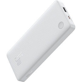 Внешний аккумулятор Baseus Airpow Lite 10000мАч (USB, Type-C, ток 3А, быстрая зарядка PD, QC 3.0, 15Вт) белый
