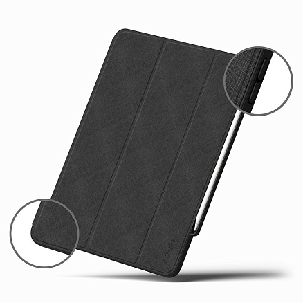 Чехол для iPad Pro 12.9 2018, 2020 книжка Ringke Smart Case черный
