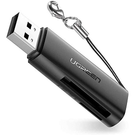 Картридер USB 3.0 для SD и MicroSD Ugreen CM264 черный
