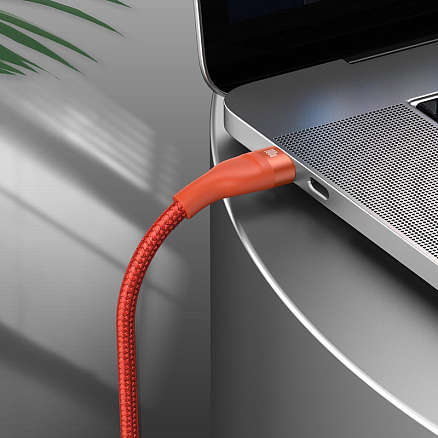 Кабель USB, Type-C - Lightning, MicroUSB, Type-C 1,2 м 5A 100W плетеный Baseus Flash (быстрая зарядка Huawei, PD, QC) оранжевый 