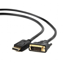 Кабель DisplayPort - DVI-D (папа - папа) длина 1,8 м Cablexpert черный
