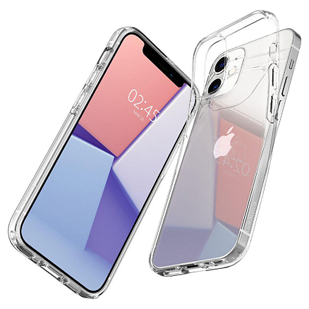Чехол для iPhone 12 Mini гелевый ультратонкий Spigen Liquid Crystal прозрачный