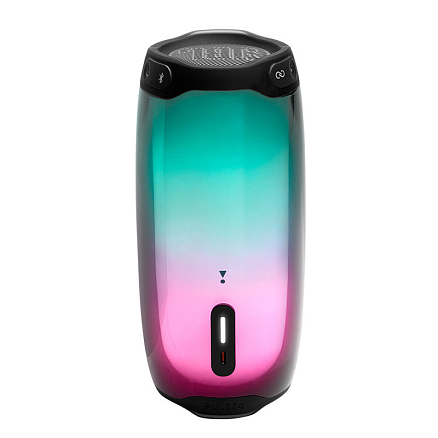 Портативная колонка JBL Pulse 4 с разноцветной подсветкой и с защитой от воды черная