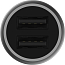Зарядное устройство автомобильное с двумя USB входами 2.4А Xiaomi Mi Pro GDS4104GL (быстрая зарядка QC 3.0) серебристое