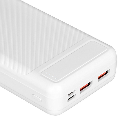 Внешний аккумулятор TFN PowerAid 20000мАч (2 x USB, Type-C, microUSB, быстрая зарядка) белый