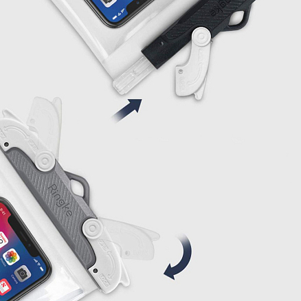 Водонепроницаемый чехол для телефона до 6.3 дюйма Ringke серый