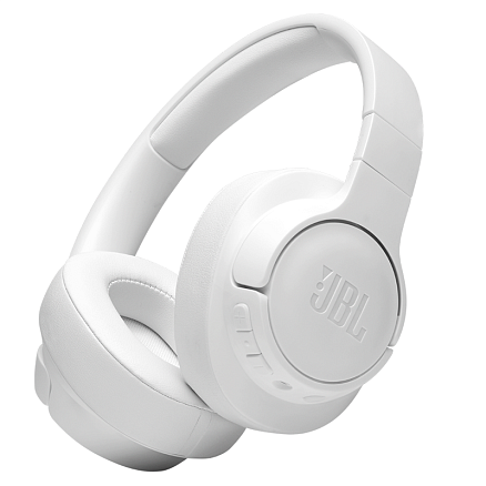 Наушники беспроводные Bluetooth JBL Tune 710BT полноразмерные с микрофоном складные белые