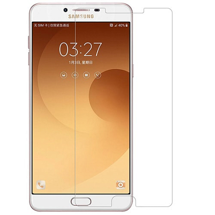 Защитное стекло для Samsung Galaxy C9 Pro на экран противоударное