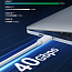Кабель Type-C - Type-C длина 0.8 м USB4 Gen3 40Gbps 8K 60Hz 100W силиконовый Ugreen US506 (быстрая зарядка PD, QC 4.0) белый