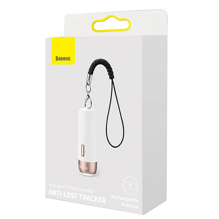 Умный брелок с GPS-трекером Baseus ZLFDQT3-02 белый