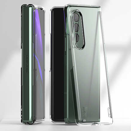 Чехол для Samsung Galaxy Z Fold 3 ультратонкий пластиковый Ringke Slim прозрачный