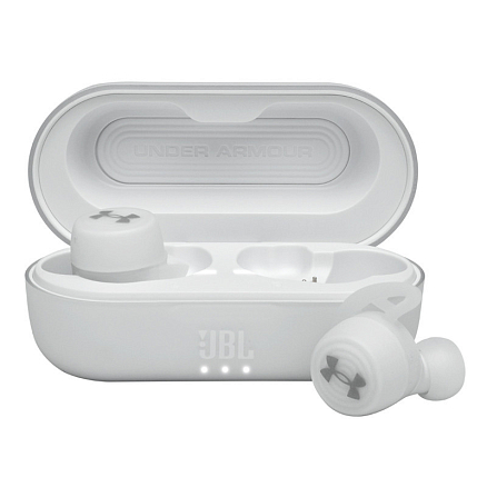 Наушники TWS беспроводные JBL UA Streak вакуумные с микрофоном для спорта белые