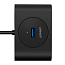 USB 3.0 HUB (разветвитель) на 4 порта Ugreen CR113 с питанием MicroUSB черный