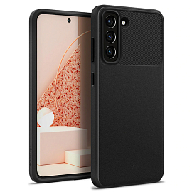 Чехол для Samsung Galaxy S21 FE гелевый Spigen Caseology Vault матовый черный