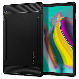 Чехол для Samsung Galaxy Tab S5e гелевый Spigen SGP Rugged Armor черный