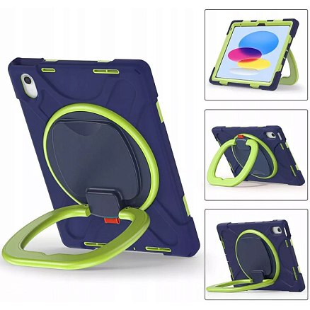 Чехол для планшета iPad 10.9 2022 гибридный Tech-Protect X-Armor сине-зеленый