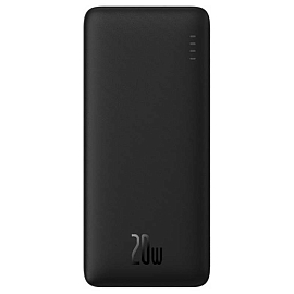 Внешний аккумулятор Baseus Airpow 10000мАч (USB, Type-C, ток 3А, быстрая зарядка PD, QC 3.0, 20Вт) черный