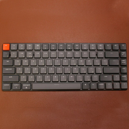 Клавиатура Keychron K3 V2 E1 RU с RGB-подсветкой (Keychron Low Profile Optical Red) механическая серая