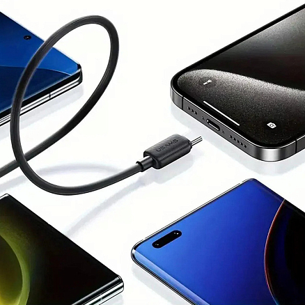 Кабель Usams US-SJ691 USB Type-C - USB Type-C (1 м, черный)