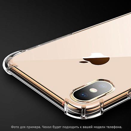 Чехол для iPhone 12 Mini гелевый 4Corners прозрачный