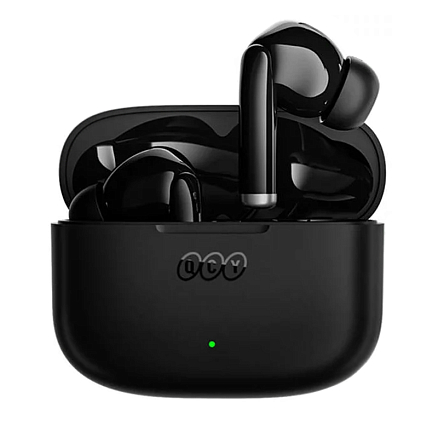 Наушники TWS беспроводные Bluetooth QCY T19 вакуумные с микрофоном черные