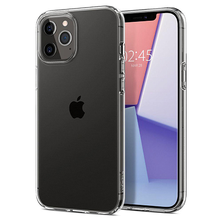 Чехол для iPhone 12 Pro Max гелевый ультратонкий Spigen Liquid Crystal прозрачный