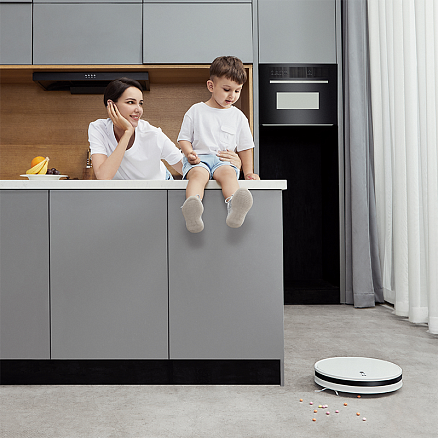 Робот-пылесос с влажной уборкой Dreame Robot Vacuum F9 белый