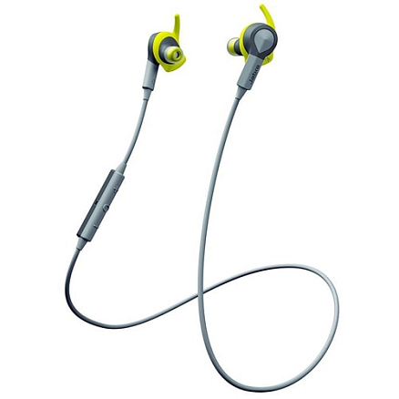 Наушники беспроводные Bluetooth Jabra Coach Wireless вакуумные для спорта с датчиком движения желтые