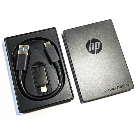 Внешний SSD накопитель HP P700 256Gb USB 3.2 Gen2 черный