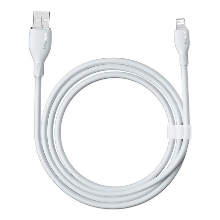 Кабель USB - Lightning для зарядки iPhone 1,2 м 2.4A Baseus Pudding P10355700221-00 белый
