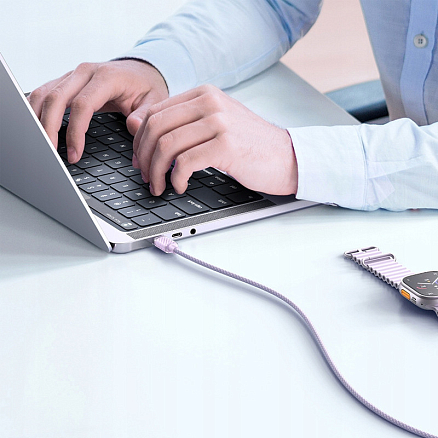 Кабель McDodo CA-3672 USB Type-C - USB Type-C (1.2 м, фиолетовый)