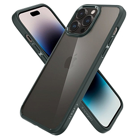 Чехол для iPhone 14 Pro Max гибридный Spigen Ultra Hybrid зеленый