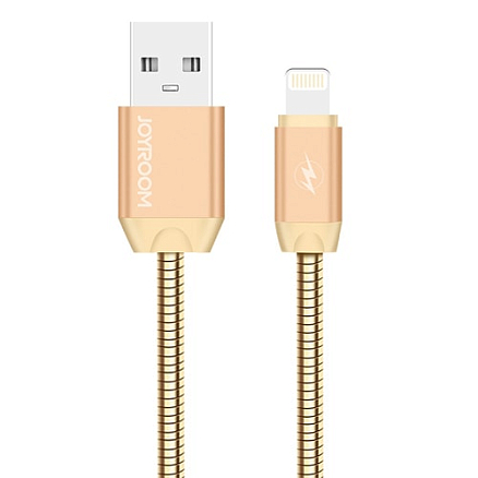 Кабель USB - Lightning для зарядки iPhone 1 м Joyroom S-M322 золотистый