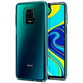 Чехол для Xiaomi Redmi Note 9 Pro, Note 9S, Note 9 Pro Max гелевый ультратонкий Spigen SGP Liquid Crystal прозрачный