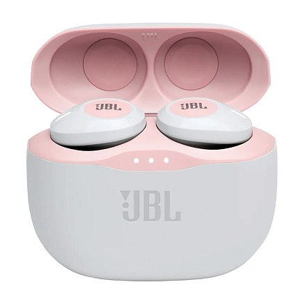 Наушники TWS беспроводные JBL Tune 125 вакуумные с микрофоном розовые