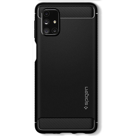 Чехол для Samsung Galaxy M31s гелевый Spigen SGP Rugged Armor черный