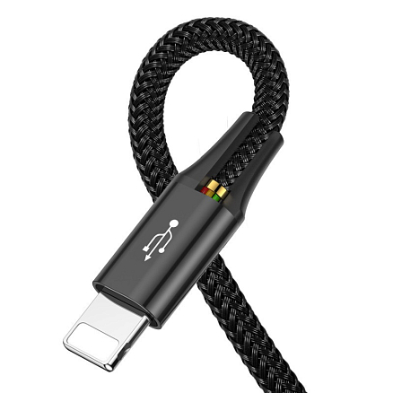 Кабель USB - Lightning, MicroUSB, 2 х Type-C 1,2 м 3.5A плетеный Baseus Rapid черный