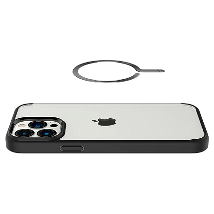 Наклейка на телефон для магнитного держателя MagSafe Spigen OneTap черная