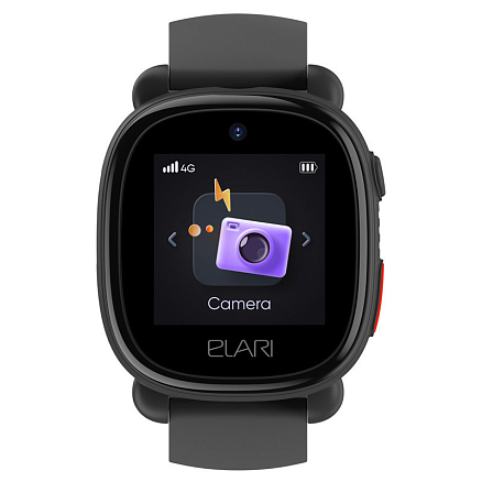 Детские умные часы Elari KidPhone 4G Lite (черный)