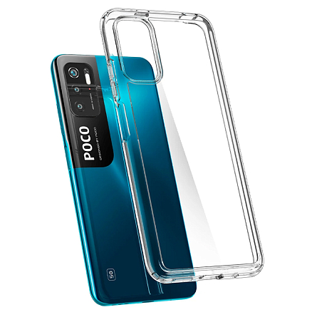 Чехол для Xiaomi Redmi Note 10 5G, Poco M3 Pro гибридный Spigen SGP Ultra Hybrid прозрачный