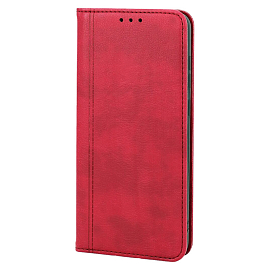 Чехол для Samsung Galaxy A35 кожаный книжка CASE book красный