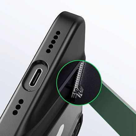 Чехол для iPhone 14 Plus гибридный с подставкой Ugreen LP634 черный